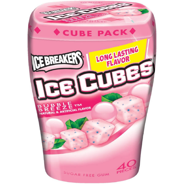 ICE BREAKERS ICE CUBES Bubble Breeze Bottle, 3.24 oz., 12/4 ct.